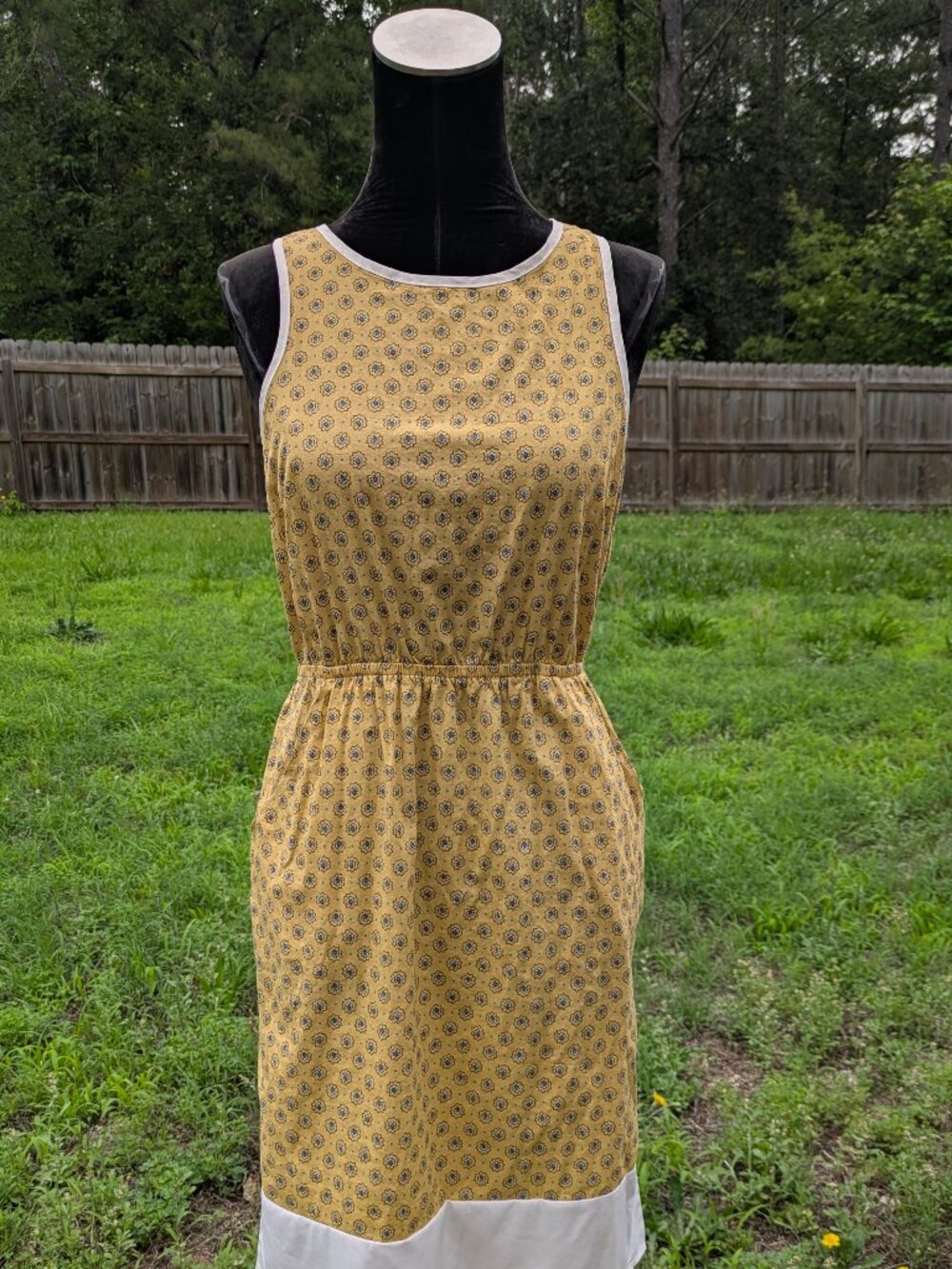 Tobi Crisscross Yellow Floral Summer Dress M